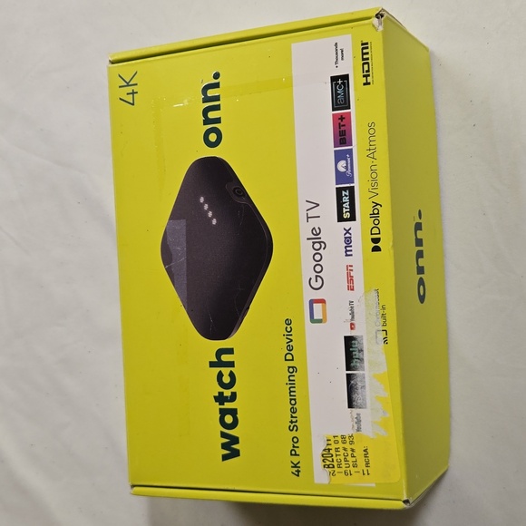 Onn Other - Onn Google TV 4K Pro Streaming Device w/ Hands Free Voice Control
